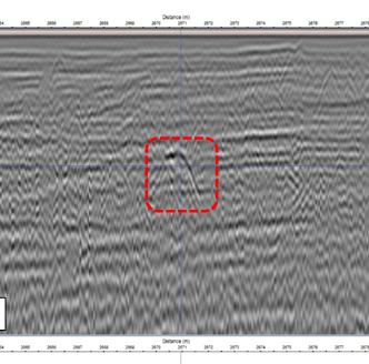 Grond Penetrating Radar's result
